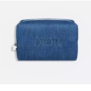 DIOR beauty denim cosmetic pouch bag Limited Edition 2024